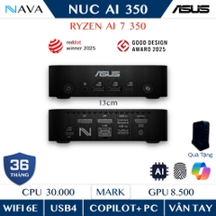ASUS NUC AI 350 (ExpertCenter PN54) Mini PC Ryzen AI 7 350 Radeon 860M · Wifi 6E, 4 Màn 4K