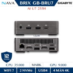 Mini PC GIGABYTE BRIX GB-BRU7-255H 6BXARH7SWMR Ultra 7 255H Intel ARC 140T