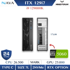 Gaming ITX Minisforum 129i7 RTX 4060  i9 -12900HK Máy tính PC chơi game AAA 3A