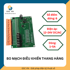 BO MẠCH ĐIỀU KHIỂN THANG TỜI HÀNG (6 ĐIỂM DỪNG)