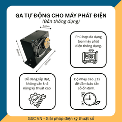 Bộ điều tốc ga tự động dành cho máy phát điện (bản thông dụng)