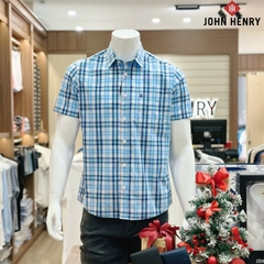 Áo Sơ Mi Nam Ngắn Tay John Henry Caro WS25SS04T-SC