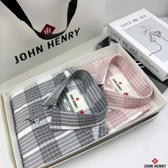 Áo Sơ Mi Nam Tay Ngắn John Henry Caro WS25FH88P-SDBB