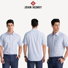 Áo Sơ Mi Nam Tay Ngắn John Henry Caro WS25SS32P-SDBB