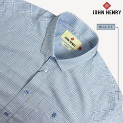 Áo Sơ Mi Nam Tay Ngắn John Henry, họa tiết Caro WS25SS37T-SDBB