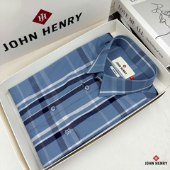 Áo Sơ Mi Nam Tay Ngắn John Henry Caro WS25FH96C-SDBB