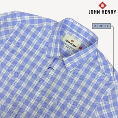 Áo Sơ Mi Nam Tay Ngắn John Henry họa tiết Caro WS25SS48P-SD