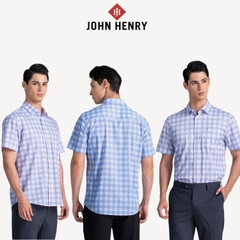 Áo Sơ Mi Nam Tay Ngắn John Henry Caro WS25SS51T-SDBB