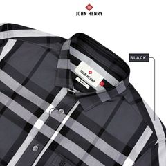 Áo Sơ Mi Nam Tay Ngắn John Henry Caro WS25FH90T-SDBB
