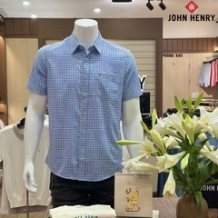Áo Sơ Mi Nam Tay Ngắn John Henry Caro WS25SS01C-SDBB