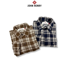 Áo sơ mi nam dài tay John Henry Form Vừa WS25FH102P-LCRG