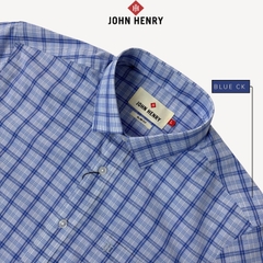 Áo Sơ Mi Nam Ngắn Tay John Henry Form Ôm WS25SS55C-SD
