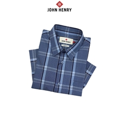 Áo Sơ Mi Nam Tay Ngắn John Henry Caro WS25FH85C-SDBB