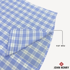 Áo Sơ Mi Nam Tay Ngắn John Henry họa tiết Caro WS25SS48P-SD