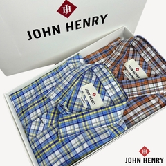 Áo Sơ Mi Nam Ngắn Tay John Henry Form Vừa WS25SS07P-SC