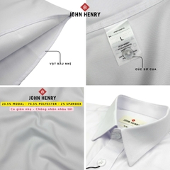 Áo Sơ Mi Nam Tay Ngắn John Henry lịch lãm, thời thượng WS25FH76P-SD
