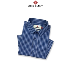 Áo Sơ Mi Nam Tay Ngắn John Henry Caro WS25FH91T-SDBB