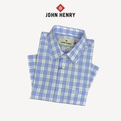 Áo Sơ Mi Nam Tay Ngắn John Henry họa tiết Caro WS25SS48P-SD