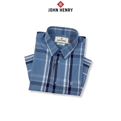 Áo Sơ Mi Nam Tay Ngắn John Henry Caro WS25FH96C-SDBB