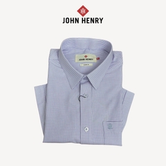 Áo Sơ Mi Nam Tay Ngắn John Henry, họa tiết WS25SS45T-SDBB