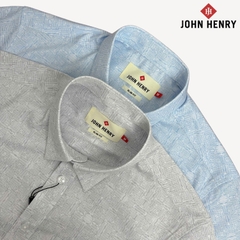 Áo Sơ Mi Nam Tay Ngắn John Henry họa tiết WS25SS26C-SDBB