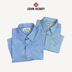 Áo Sơ Mi Ngắn Tay John Henry Form Ôm WS25SS19C-SDBB