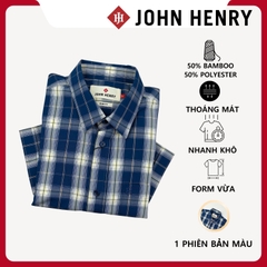 Áo Sơ Mi Nam Tay Ngắn John Henry Caro WS25FH95C-SCBB
