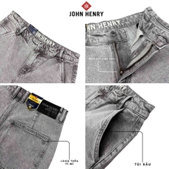 Quần Short Jean Nam John Henry Trẻ Trung Năng Động SP26SS03C-AKJN