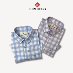 Áo Sơ Mi Nam Tay Ngắn John Henry Caro WS25SS51T-SDBB