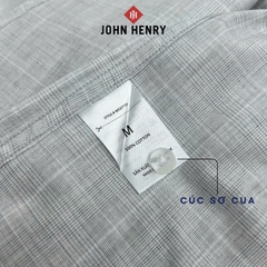 Áo Sơ Mi Nam Tay Ngắn John Henry, họa tiết WS25SS29P-SC