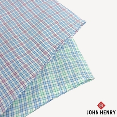 Áo Sơ Mi Nam Tay Ngắn John Henry họa tiết WS25SS05T-SDBB