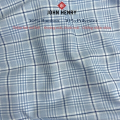 Áo Sơ Mi Nam Tay Ngắn John Henry, họa tiết Caro WS25SS37T-SDBB