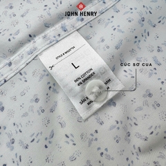 Áo Sơ Mi Nam Ngắn Tay John Henry Form Ôm WS25SS54P-SC