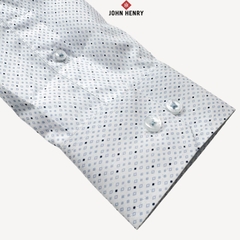 Áo Sơ Mi Nam Tay Dài Form Ôm Họa Tiết WS25SS59C-LD