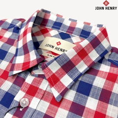 Áo Sơ Mi Nam Ngắn Tay John Henry Form Ôm WS25SS53P-SC