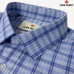 Áo Sơ Mi Nam Ngắn Tay John Henry Form Ôm WS25SS55C-SD
