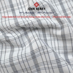 Áo Sơ Mi Nam Tay Ngắn John Henry Caro WS25SS40C-LDBB