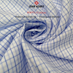 Áo Sơ Mi Nam Tay Ngắn John Henry Caro WS25SS61T-LD