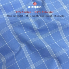 Áo Sơ Mi Nam Ngắn Tay John Henry Form Ôm WS25SS50T-SD