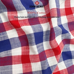 Áo Sơ Mi Nam Ngắn Tay John Henry Form Ôm WS25SS53P-SC
