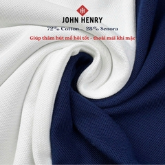 Áo Polo Nam Ngắn Tay John Henry  Form Vừa KS25SS15C-SC