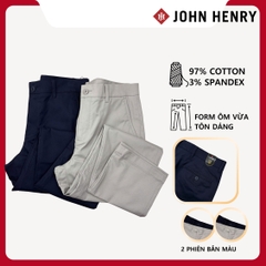 Quần Kaki Nam John Henry KP26SS03P-NMSL - Slim Fit - Form Ôm