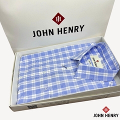Áo Sơ Mi Nam Tay Ngắn John Henry họa tiết Caro WS25SS48P-SD