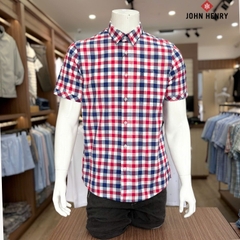 Áo Sơ Mi Nam Ngắn Tay John Henry Form Ôm WS25SS53P-SC