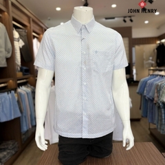 Áo Sơ Mi Nam Ngắn Tay John Henry Họa Tiết Form Ôm WS25SS56P-CF