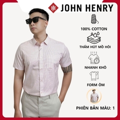 Áo Sơ Mi Nam Tay Ngắn họa tiết, lịch lãm, thời thượng WS25FH99T-SD