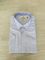 Áo Sơ Mi Nam Tay Ngắn John Henry Caro WS25SS32P-SDBB