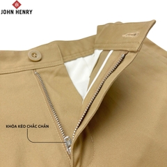 Quần Short Kaki Nam John Henry độ dài trên gối SP25SS18C-AK
