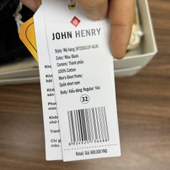 Quần Short Khaki Túi Hộp Nam John Henry  SP25SS03P-AKJN