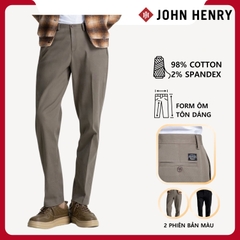 Quần Kaki Nam John Henry KP25FH24C-NMSL - Slim Fit - Form Ôm